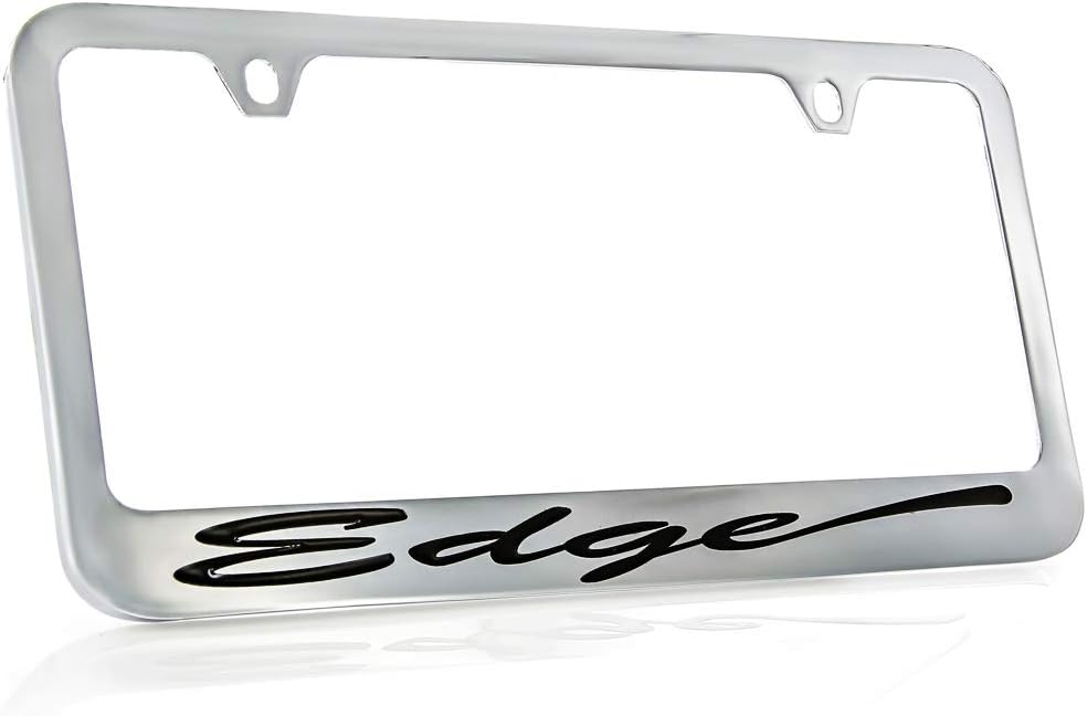 Ford Edge Script Chrome Plated Metal License Plate Frame Holder