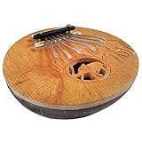 Kalimba Coconut Shell Body Amplify the Sound Steel Tines Give Resonant Sound Amazing Clear Musical Notes Soothing Tones Can Be Played for Meditative Calm Relaxation Unique Décor (Elephant)