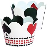 Casino Party Decorations Poker Theme - Cupcake Wrappers 36 | Las Vegas Party Supplies, Adult Birthda