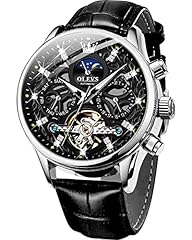 B:Black Dial&Black Leather