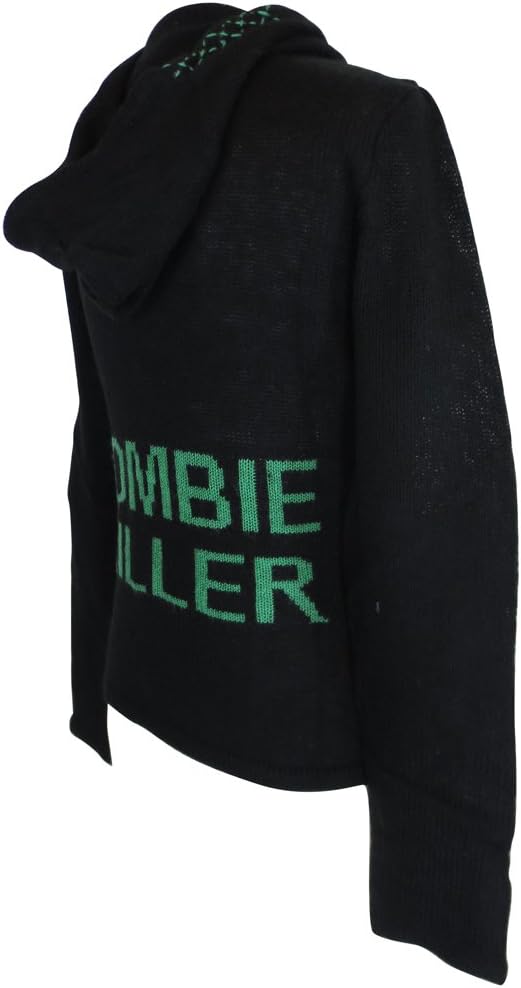 SourpussZombie Killer Black Knit Sweater Hoodie Jacket