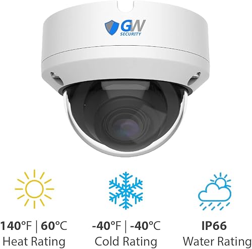Miniatura 2 de GW Security - Sistema de cámara de seguridad 8MP 4K con detección de cara AI/humanos/vehículos, 8 canales DVR y 8 cámaras domo coaxiales HD-TVI de 8