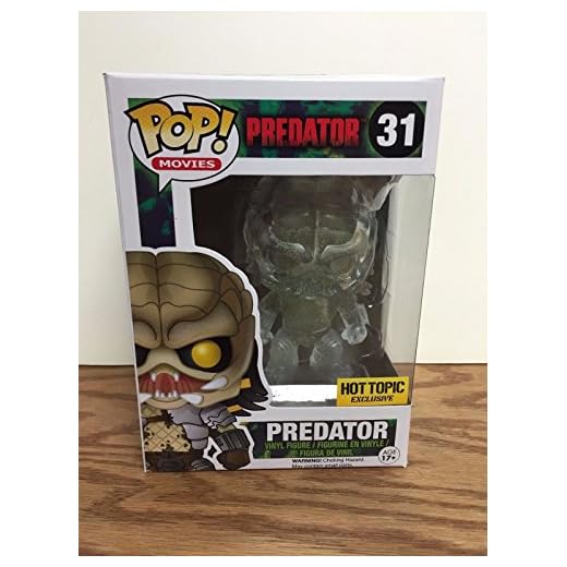 Funko - Figurine Predator - Predator Clear With Alien Splatter Exclusive Pop 10cm - 0849803053321
