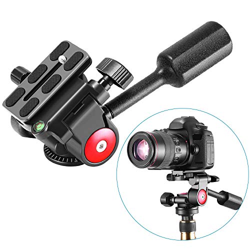 Neewer Single Handle Tripod Ball Head Three-Dimensional 360 Degree Rotation, with 1/4-3/8 Inches