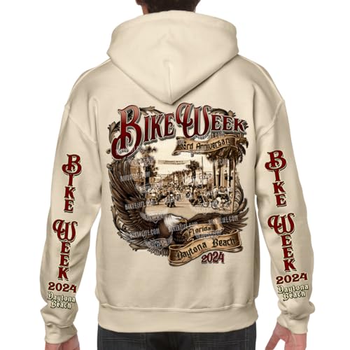 Biker Life Clothing 2024 Bike Week Daytona Beach Legendary Main Street Pullover Hoodie2