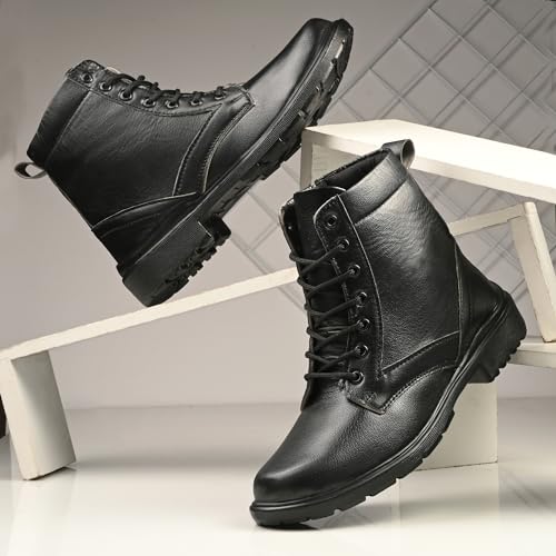 Image of Shoe Island Leatherette Tan Brown Edition Zipper Heavy Duty High Ankle Length Long Boots for Men (HB9711)