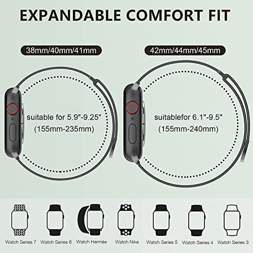 Stainless Steel Chain Watch Band Compatible with Apple