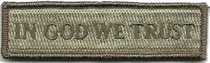 in GOD We Trust - Tactical Morale Patch - ATACS-Tan