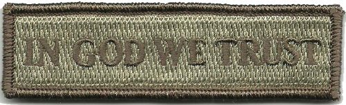 in GOD We Trust - Tactical Morale Patch - ATACS-Tan