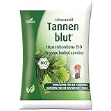 Hübner Tannenblut gefüllte Hustenbonbons | In BIO-Qualität | Wohltuend für die Atemwege | Mit ausgesuchten Kräutern | Vegetarisch und lactosefrei | 75 g |