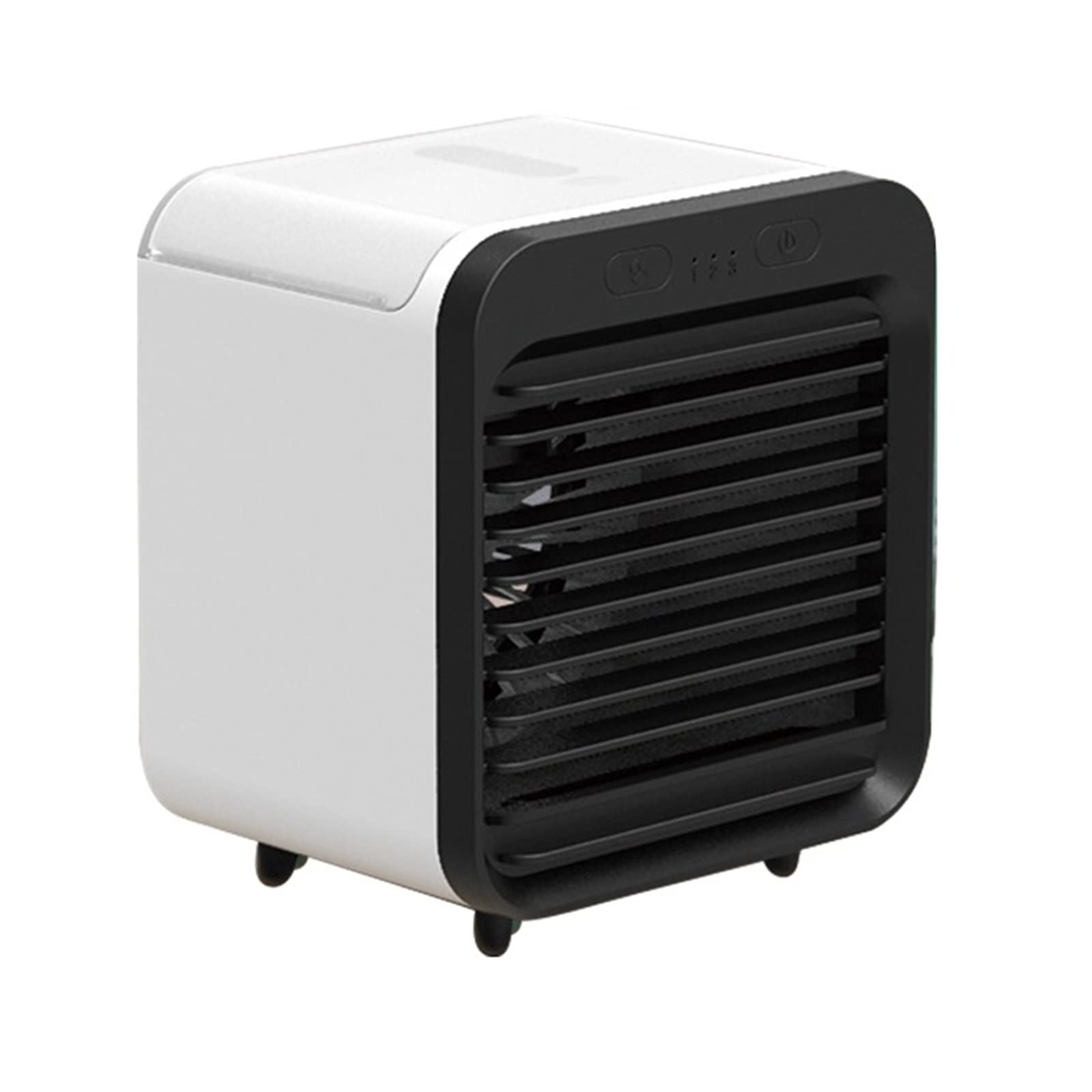 Air Purifier Fan Conditioner USB Water Cooling Desktop Protable Bedroom Low Noise Including Night Electric Airflow Comfort Refreshing Breeze(White)