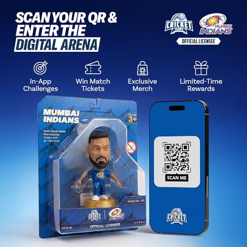 Image of Action Figure, 3 Inch Hardik Pandya | IPL Edition, 360 Rotatable Head, For Fans & Collectors