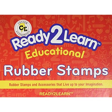 READY 2 LEARN CE788 Geometric Shape Stamps-3D Wooden Stamp Cover