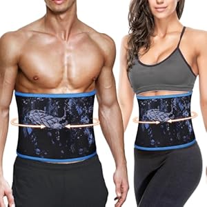 Premium Waist Trimmer & Trainer Belt for Men and Women-Adjustable washable soft cloth for High-Intensity Workouts