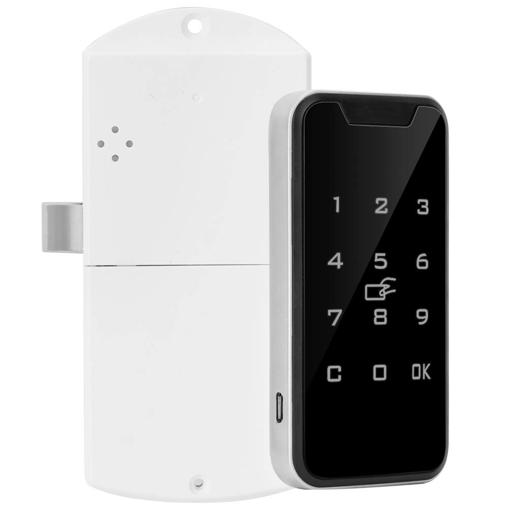 Cabinet Touch Lock, Electronic Cabinet Lock Smart Digital Rfid Keypad Electronic Wardrobe File Cabinet Lock 789904701281