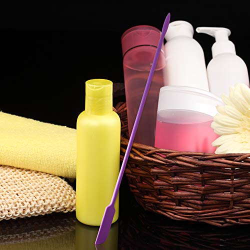 Makeup Spatula, Beauty Spatula, 4 Pack Mini Silicone Spatula, Small Spatula Set For Cosmetics And Kitchen Jar, Last Drop Spatulas, Tiny Scraper For Kitchen Bottles,Cosmetic,Lotion (Purple) #TOP7