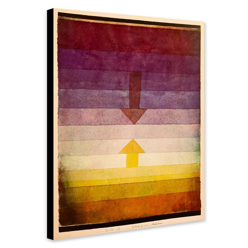 Separation In The Evening Wall Art by Paul Klee 1922 - Wrapped Framed Canvas Wall Art (A0 [46 x 32 inch / 117 x 81 cm])