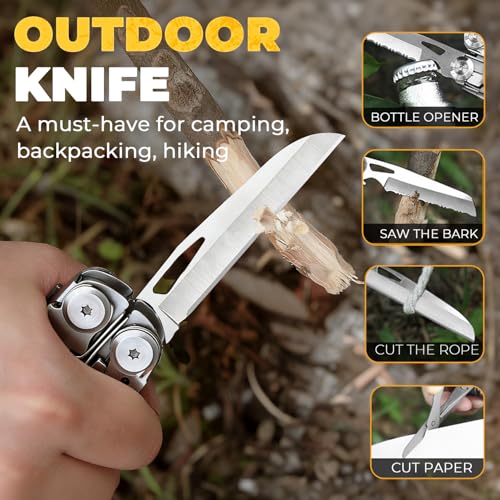 Image of 21-in-1 Multitool Pliers with Pocket Knife, Saws, Scissors & Clip
