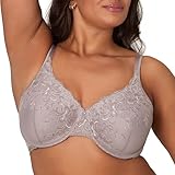 Playtex womens Love My Curves Feel Gorgeous Underwire Full Coverage Us4513 bras, Mother of Pearl/Warm Steel Combo, 44B US