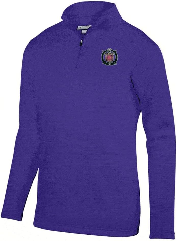 Omega Psi Phi World Famous-crest - Shield Wicking Fleece Pullover