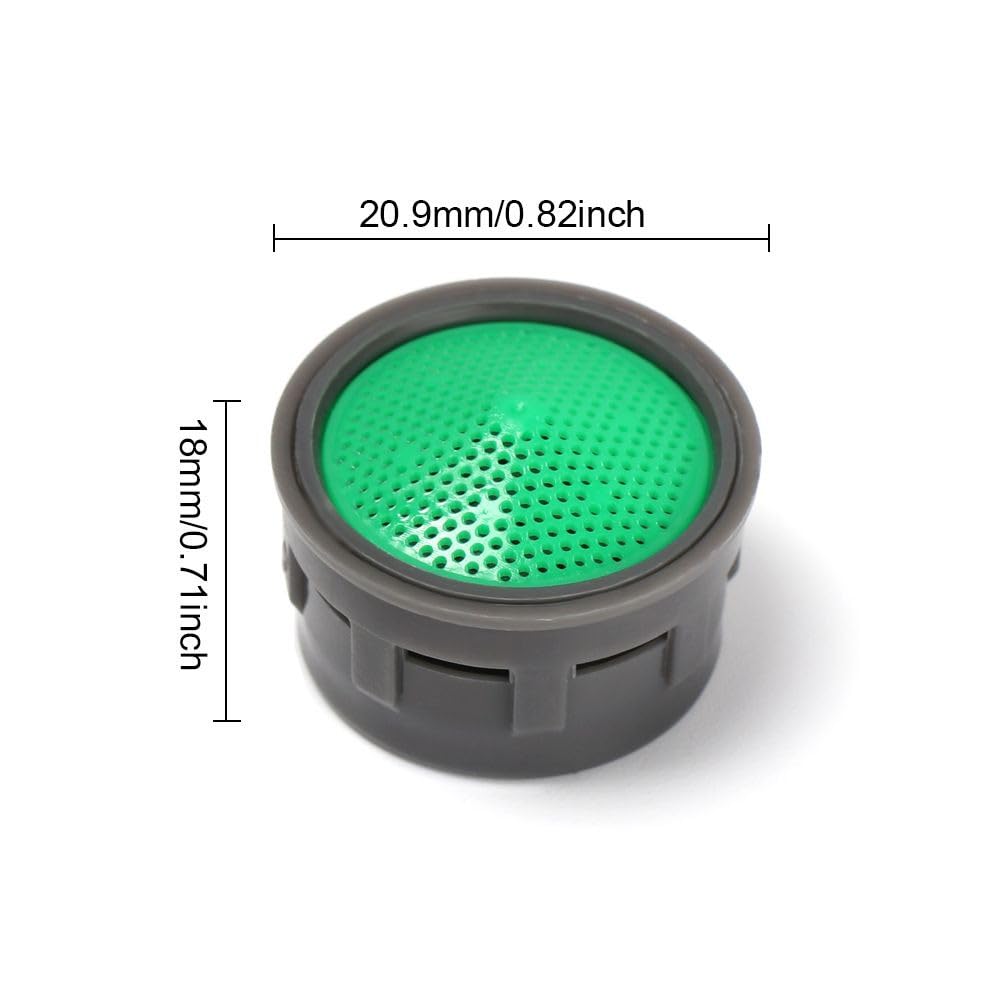 Adaptador de ahorro de agua (1/2/5 piezas), rosca hembra, aireador de grifo, boquilla, filtro, burbujeador, núcleo interior, accesorio de repuesto, adaptador de ahorro de agua, 50 piezas