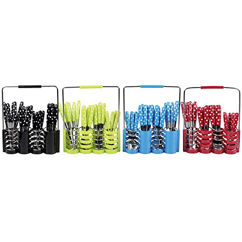 Set de couverts SS Alpina & Support, 1,5 mm, pois, 24 pièces (couleur aléatoire, 1 set)