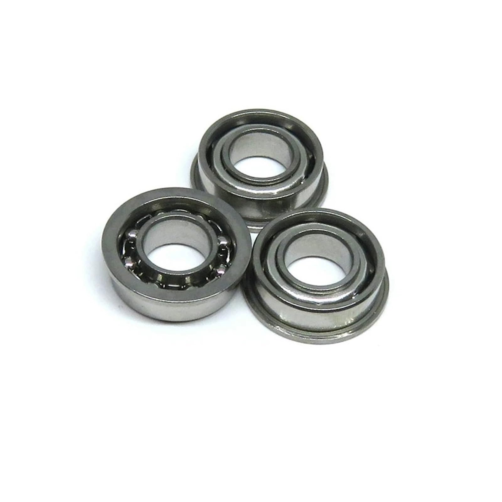 5pcs SFR166ZZ EE Flange Bearing 4.762x9.525x3.175 mm R166 FR166 SFR166 ZZ Z Inch Inner Extended Stainless Steel Flanged Bearing(SFR166-ZZ EE)