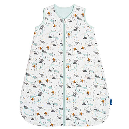 Bedsure Baby Sleeping Sack, 100% Cotton Sleep Sack, Cozy & Sleeveless Toddler Wearable Blanket, 12-18 Months