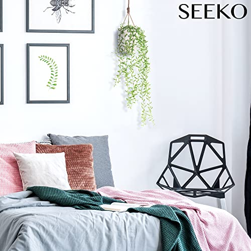 Seeko Artificial Succulents Hanging String Of Banana, 33In- Artificial Plants For Succulent Decor - Faux Greenery Artificial Hanging Plants For Diy Home, Office, Event Wall Decor, 2 Pack #TOP3