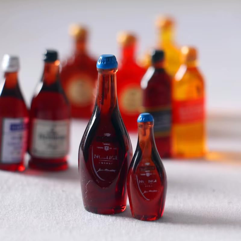 Image of YOURKARTS.COM Mini Showpiece for Car Dashboard, Office Desk, Home Decor, Unique Decoration for Car Interiors (Tiny Bottle), 10 cm