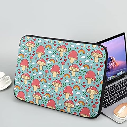 Showudesigns Mushroom Laptop Sleeve for Women Cover