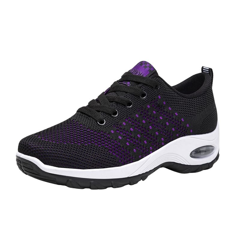 carl vinson Women’s Breathable Mesh Shoes – Stylish Height-Increasing Slip-On Shoes for Comfort & Elegance| 39 | Black-picture-35