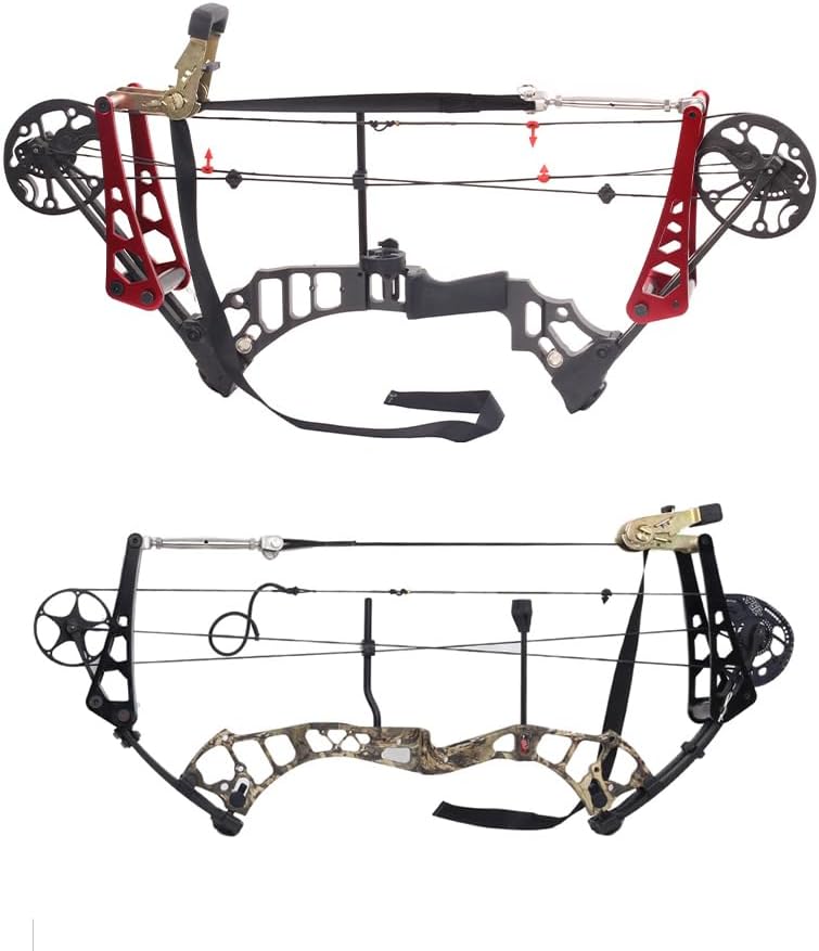 AMEYXGS Compound Bow Press Archery Aluminium Alloy Archery Ratchet Bow Press Portable Bow Press Ratchet Bow Press Open Tool Accessories Bow String Replacement Tool
