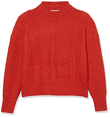 Image of Amazon Essentials Women's Soft-Touch Modern Cable Crewneck Sweater (Available in Plus Size)