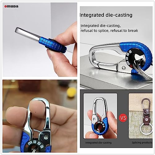 Men’s Car Keychains, Personalized Car Keychain For Men Women, Stainless Steel Keychain Creative Car Interior Key Accessories (Blue) #TOP1