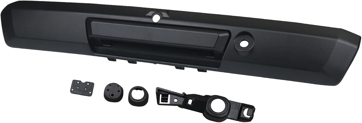 Photo 1 of  TQPONLY Tailgate Handle with Keyhole&Camera Hole,Compatible with 2017-2020 Ford F250 F350 F450 F550 Super Duty Pickup Rear Door Latch Handle (Textured Black)