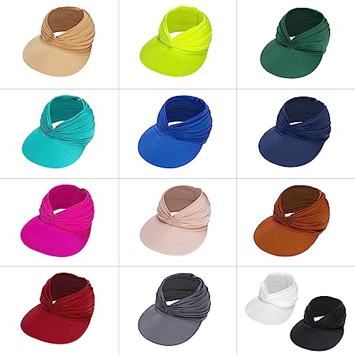 Visera solar para mujer con ala ancha ajustable miniatura 5
