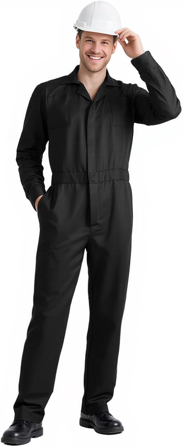 Adult Navy Blue Coveralls Halloween Jumpsuit for Men Horror Killer Costume