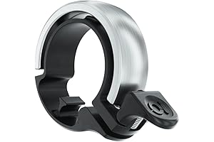 Oi Bell Aluminum Bike Bell - Crisp Clear Tinkling Sound - Large/31.8mm - Silver