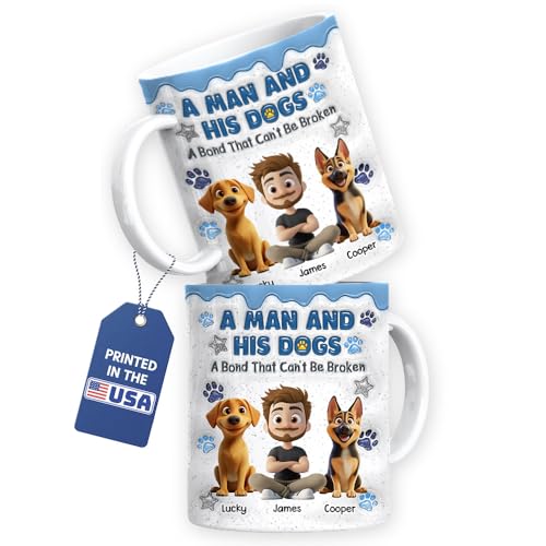 Taza personalizada para papá de perro Wrappiness miniatura 5