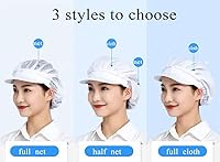 Vista 5 de 1pc4pcs Chef Hats-Kitchen Baker Cooking Hair Nets Food Service Caps para adultos