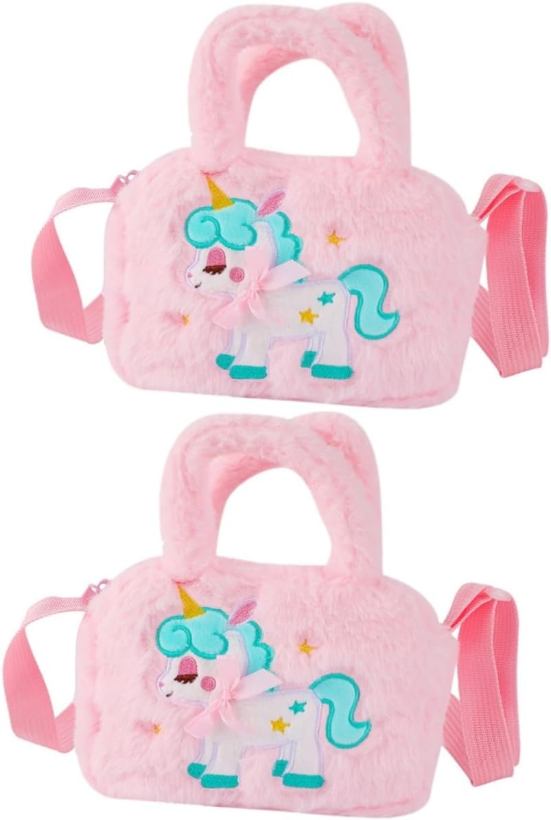 2pcs Purse Kids Crossbody Bag Kids Children Bag for Girls Plush Handbag Teen Girls Purse 2pcs Purse Kids Crossbody Bag Kids Children Bag for Girls Plush Handbag Teen Girls Purse