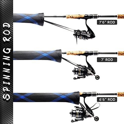 Image of SF Fishing Rod Sock Fishing Rod Sleeve Rod Cover Braided Mesh Rod Protector Pole Gloves Fishing Tools for Spinning Fishing Rod,Casting Rod,Musky Rod, Ice Rod, Fly Rod, Spey Rod