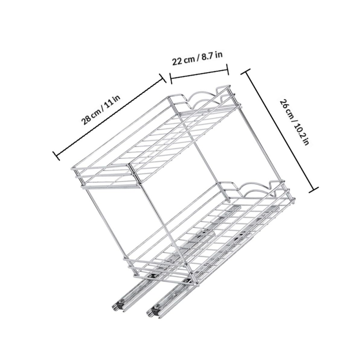 Estante Doble Soporte para Botellas de Condimentos para Especias de Cocina de Metal Diseño Vertical para Optimizar Espacio en Cocina Pequeña