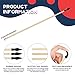 Skylety 20 Pieces Wooden Arrows for Archery Soft Rubber Wooden Bows Toy Arrows Outdoor Halloween Cosplay Costume Decoration(19.7 Inch)