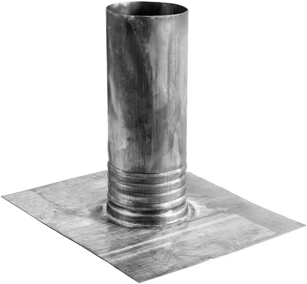 F&L 2.5" Lead Flashing Boot for Roof Pipe Penetrations – Flexible Weatherproof Seal for Pipes – Leak-Proof Lead Roof Flashing for Waterproofing Roof Openings
