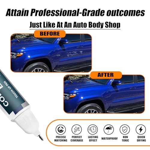 Image of 8W7 Blue Crush Metallic Touch Up Paint for Toyota, Car Paint Pen Scratch Repair Two-In-One Touch Up Paint, Premium Car Scratch Remover for Deep Scratches