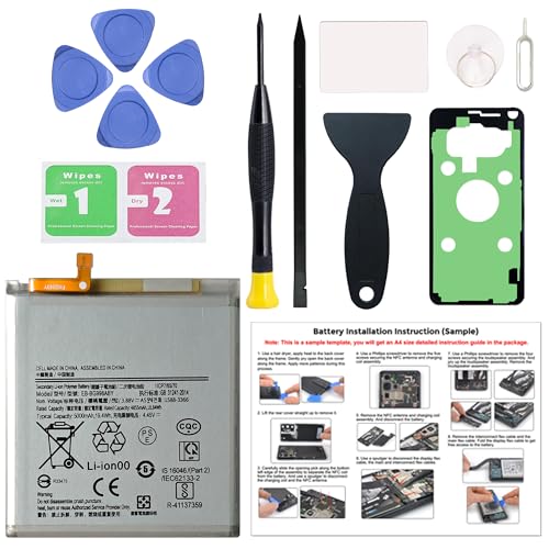 MAXSHARKS New Upgraded Battery for Galaxy S21 Ultra, EB-BG998ABY Replacement Battery Compatible with Samsung Galaxy S21 Ultra, with Repair Tools & Instruction