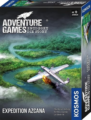 KOSMOS 682842 Adventure Games - Expedition Azcana, Entdeckt die Story, Spannendes Abenteuerspiel, Kooperatives Gesellschaftsspiel, ab 10 Jahre, für 1 bis 4 Personen