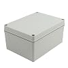 YXQ 200x150x100mm Junction Box Electrical Project IP65 Waterproof DIY ABS Power Electronic Outdoor Case Enclosure Gray 8 x 6 x 4 inches